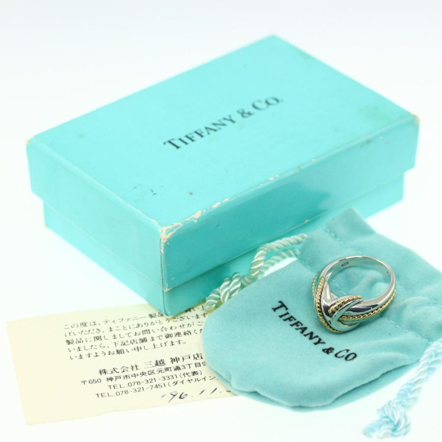 TIFFANY&Co. ティファニーシグネチャーコンビリング 指輪/Sv925 TIFFANY&Co. ティファニーシグネチャーコンビリング 指輪/Sv925