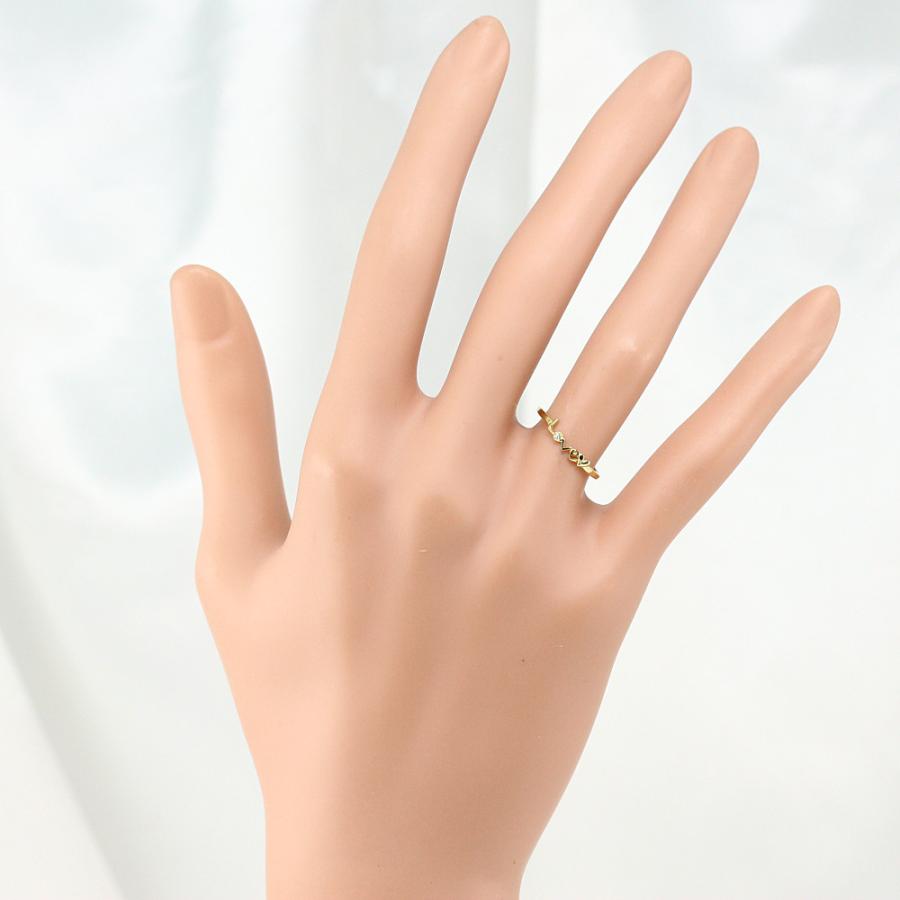 アーカーブラン LOVEラブリング 指輪/K18YG/750-0.8g/0.005ct/8 アーカーブラン LOVEラブリング 指輪/K18YG/750-0.8g/0.005ct/8
