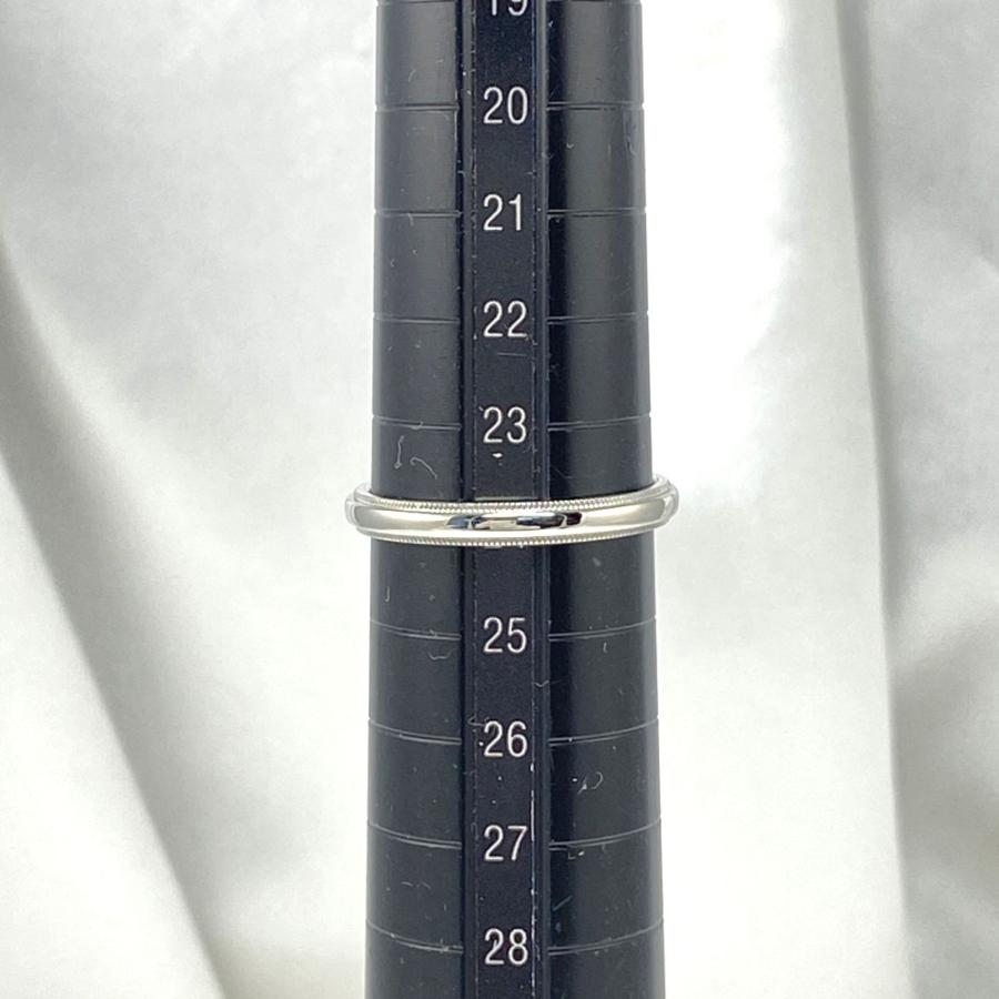 TIFFANY&Co.（ティファニー） ミルグレインバンドリング・指輪/Pt950