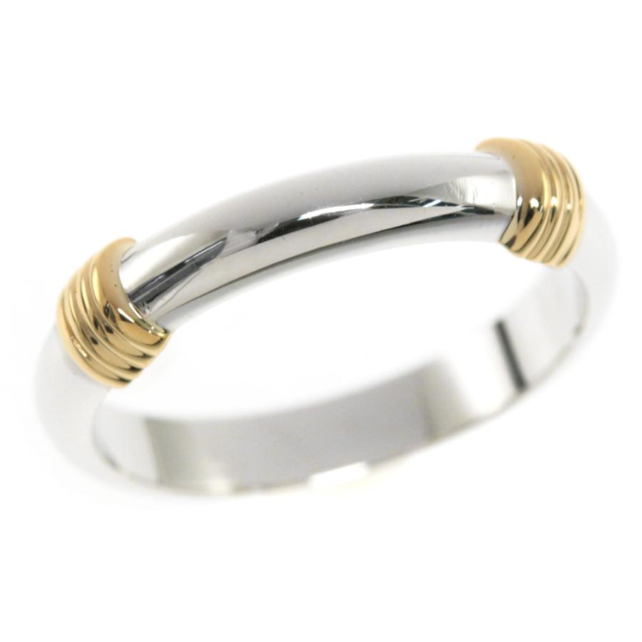 クリスチャンディオール グルーブドウィズバンドリング・指輪/K18/750  