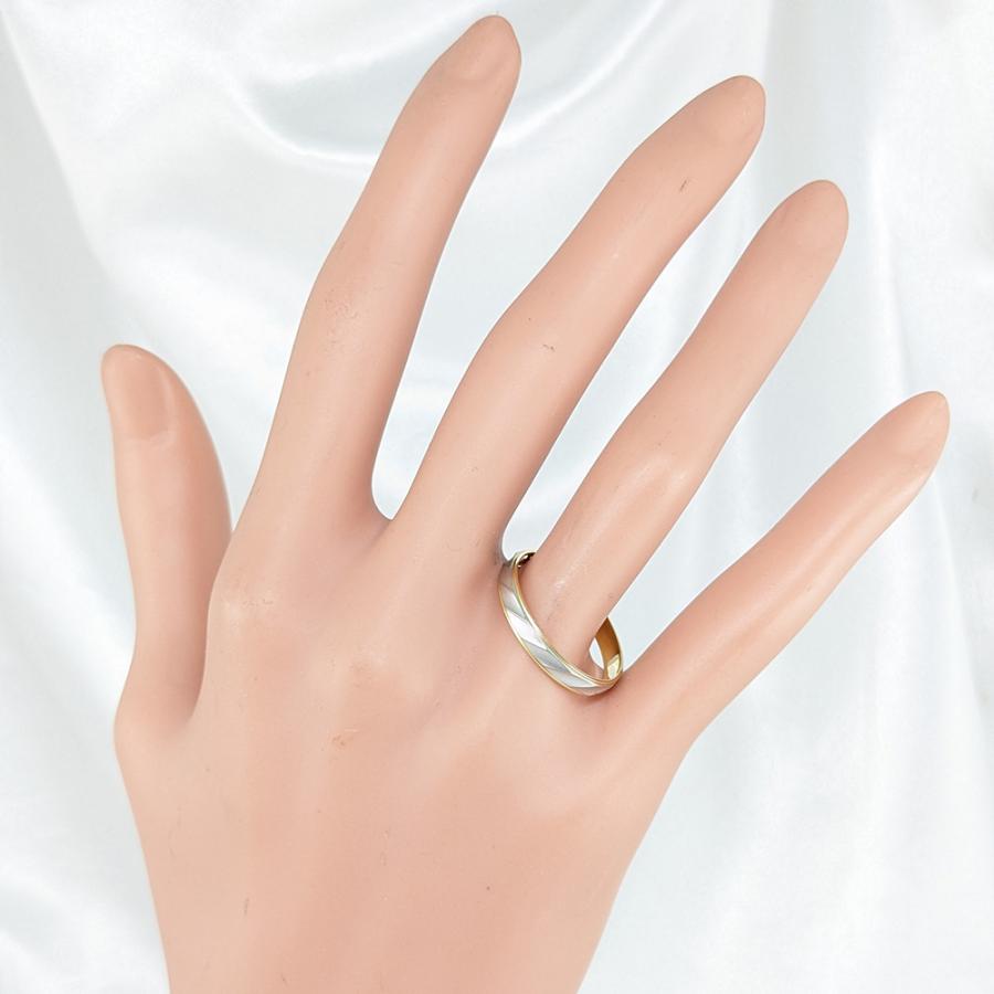 中古)K18 デザインリング 22号 [62]