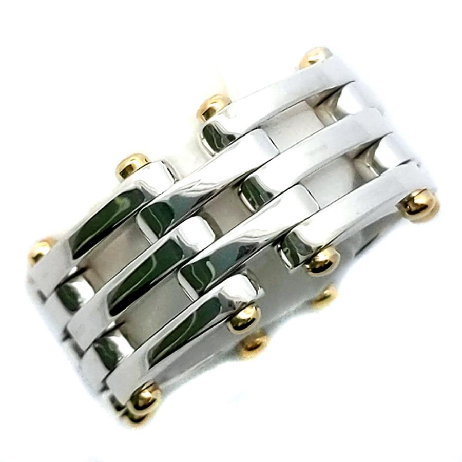 TIFFANY&Co. ティファニー ゲートリング・指輪/Sv925×K18/750 TIFFANY&Co. ティファニー ゲートリング・指輪/Sv925×K18/750