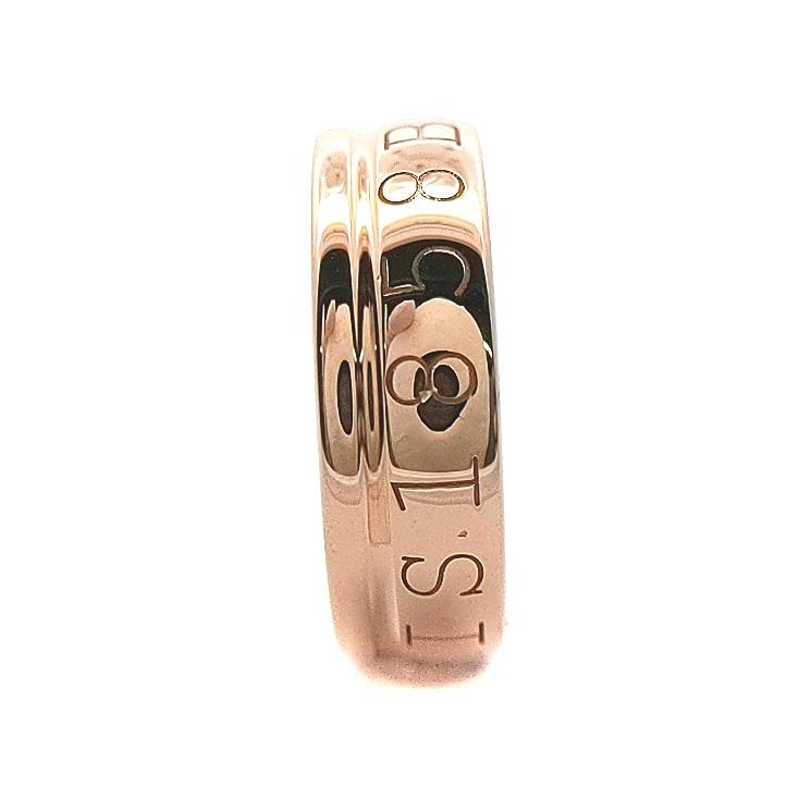 BOUCHERON ブシュロン PARIS 1858・ロゴリング・指輪/K18PG/750 BOUCHERON ブシュロン PARIS 1858・ロゴリング・指輪/K18PG/750