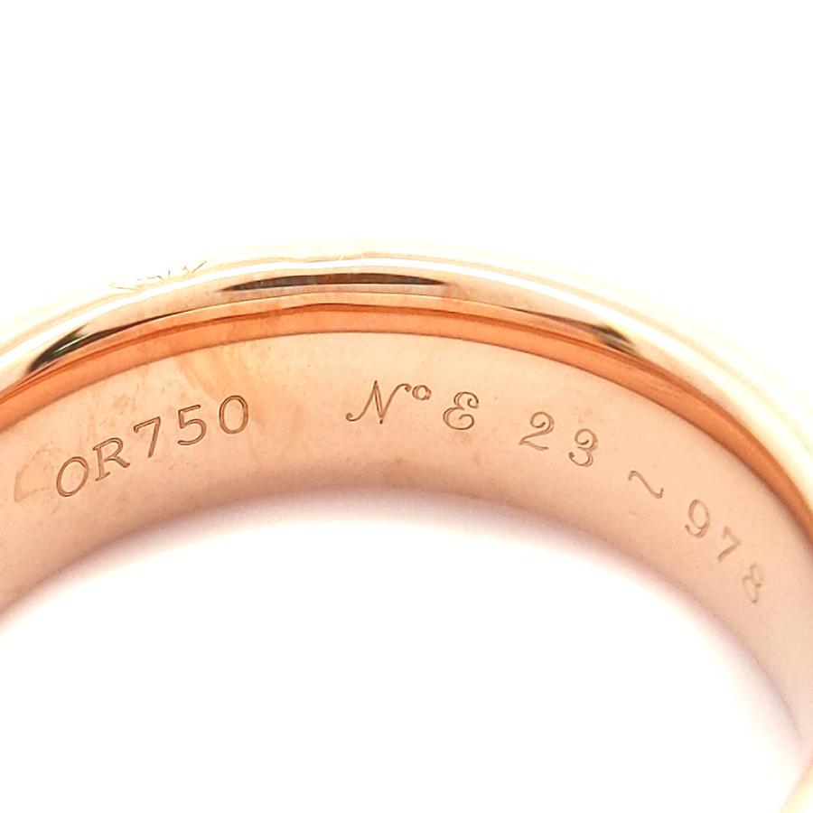 BOUCHERON ブシュロン PARIS 1858・ロゴリング・指輪/K18PG/750 BOUCHERON ブシュロン PARIS 1858・ロゴリング・指輪/K18PG/750