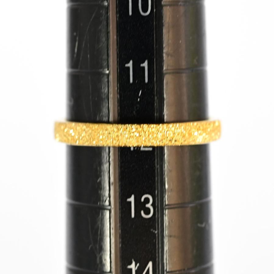 梨地仕上げリング・指輪K24999-3.0g12号52イエロー 翌日配送可