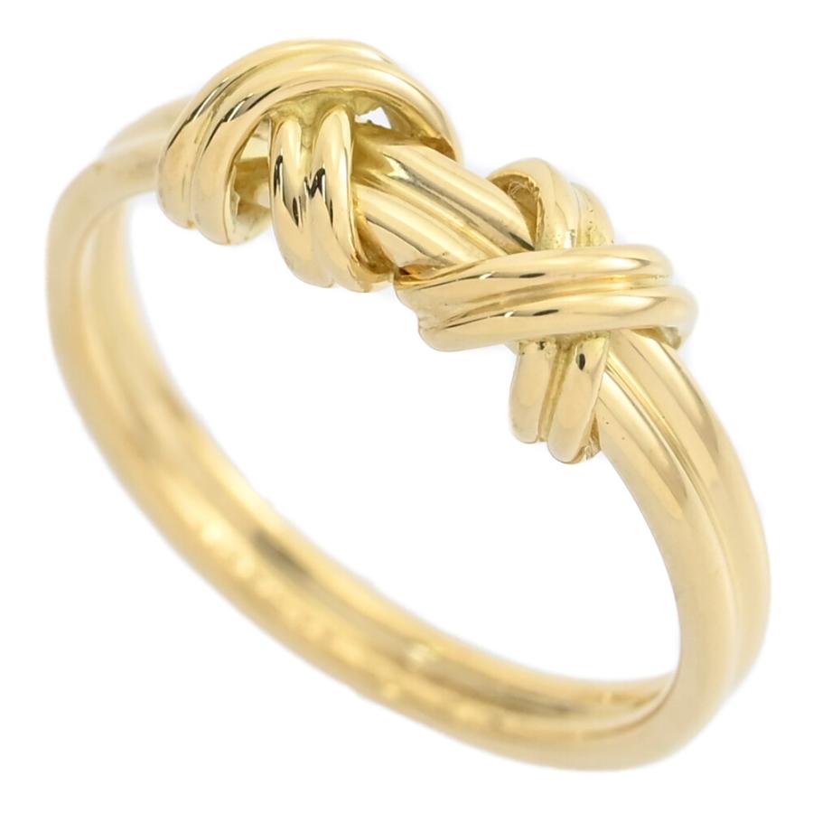 TIFFANY&Co. ティファニー ダブルシグネチャーリング・指輪/K18YG/750  