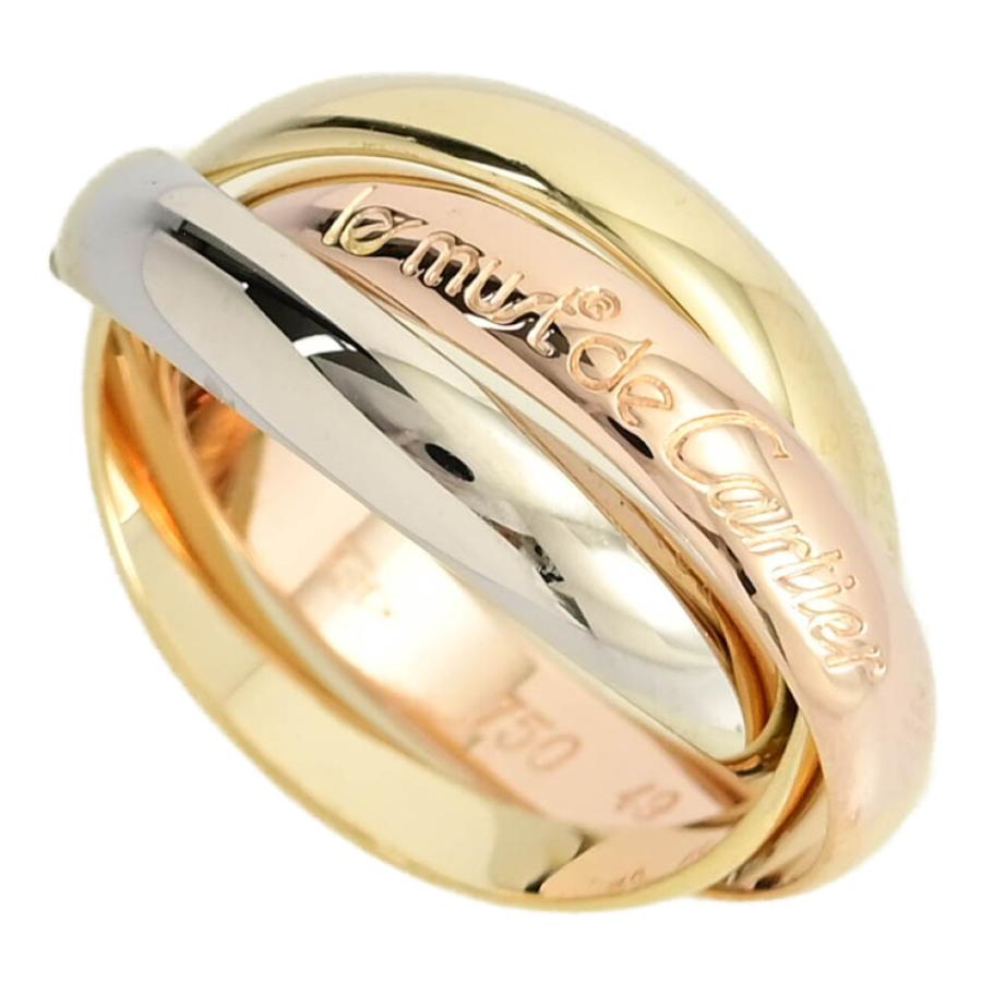Cartier（カルティエ） トリニティリング・指輪/K18Y+W+P/750,3カラー