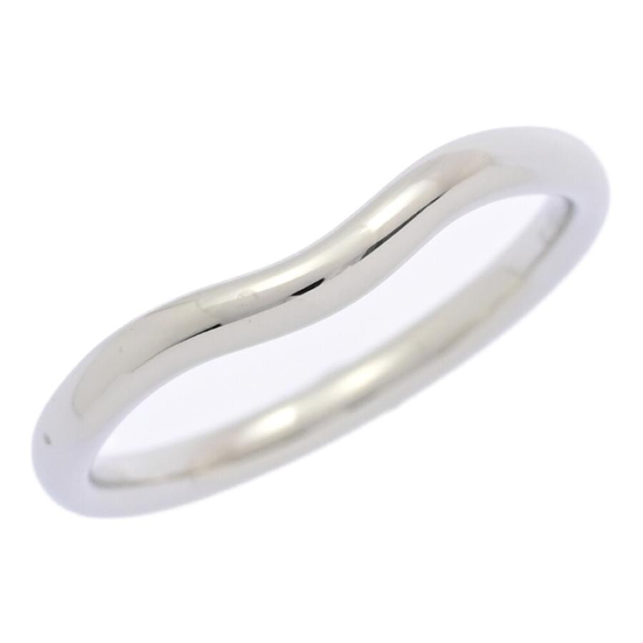 TIFFANY ＆ Co. ティファニー カーブド バンド リング 指輪/Pt950-4.1g 