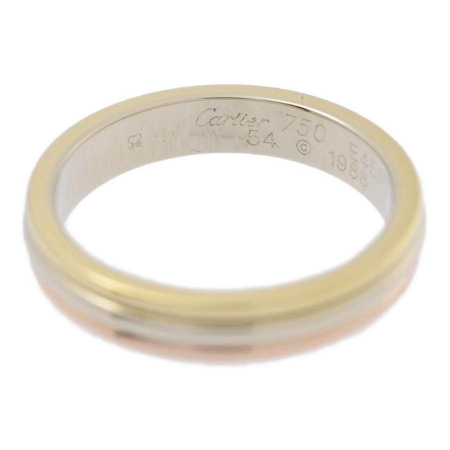 Cartier カルティエ トリニティリング・指輪/K18Y+W+P/750,3カラー-5.0  