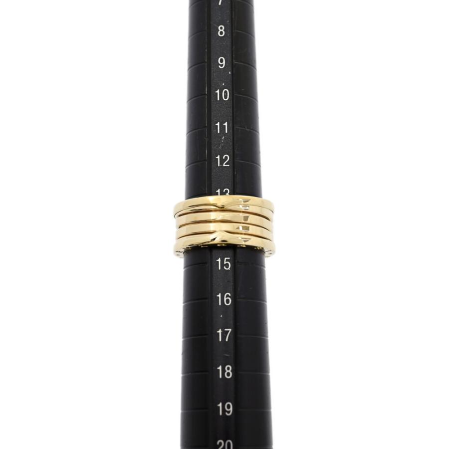 【 K18WG / BVLGARI 】 750 B-zero1 リング ブルガリ BVLGARI ビーゼロワン B-zero1 2バンドリング ピンク