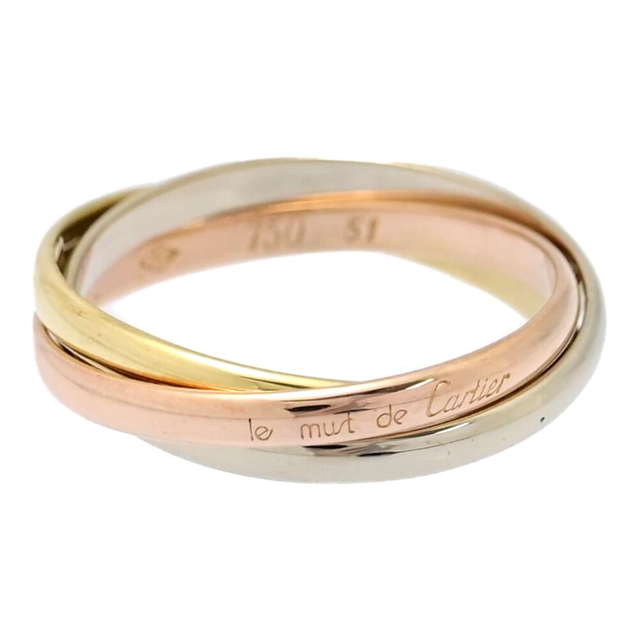 Cartier（カルティエ） トリニティリング・指輪/K18Y+W+P/750,3カラー