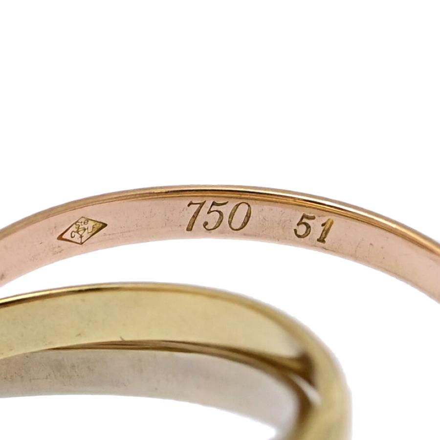 Cartier（カルティエ） トリニティリング・指輪/K18Y+W+P/750,3カラー