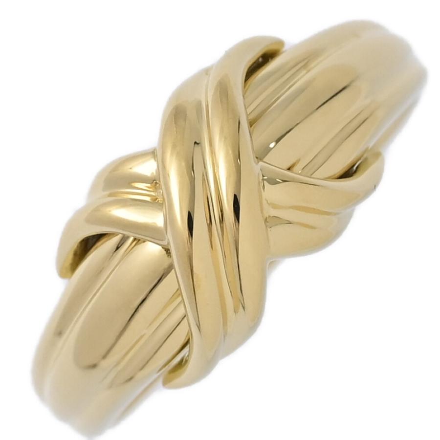 ティファニー TIFFANY&CO シグネチャークロス リング 13号 コンビ ティファニー TIFFANY&CO シグネチャークロス リング 13号 コンビ