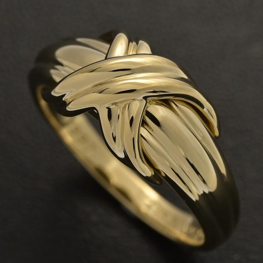 ティファニー TIFFANY&CO シグネチャークロス リング 18号 コンビ TIFFANY&Co.（ティファニー） ハウスデザイン シグネチャー クロス