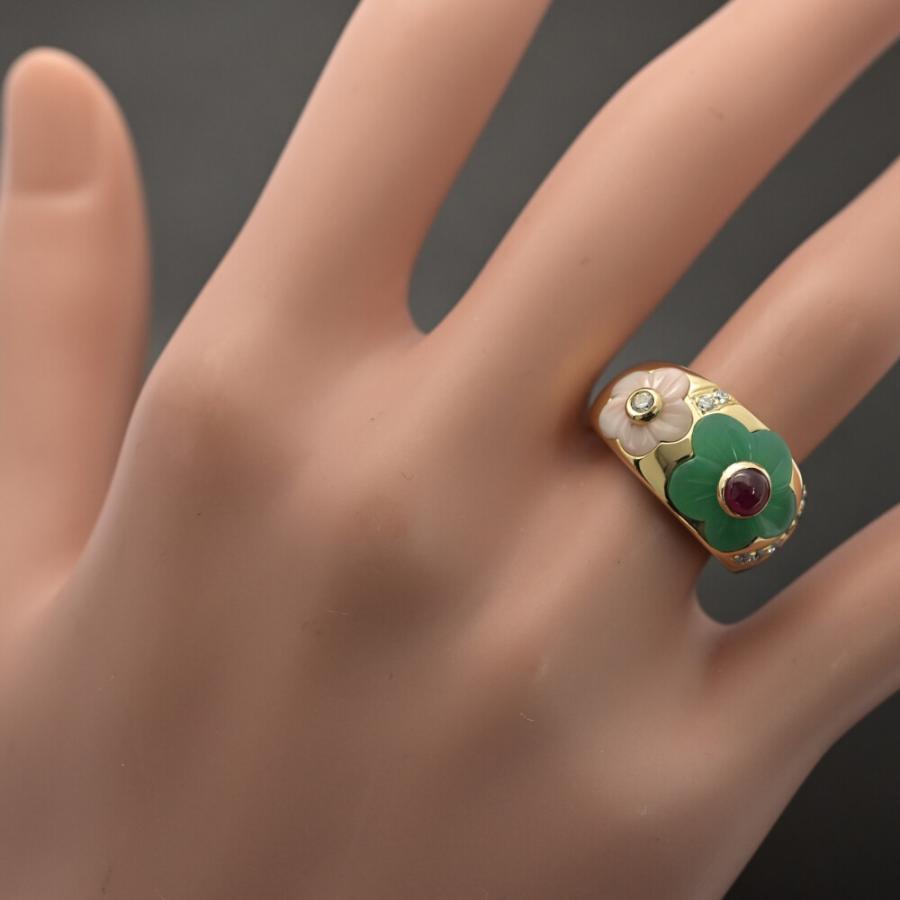 Ponte Vecchio（ポンテヴェキオ） フラワーパターン ター エナメル