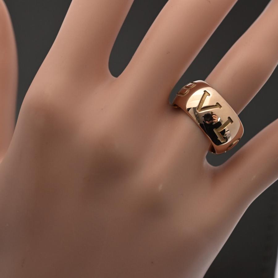 BVLGARI（ブルガリ） モノロゴリング 指輪 PG 750-12.7g 15号 #55