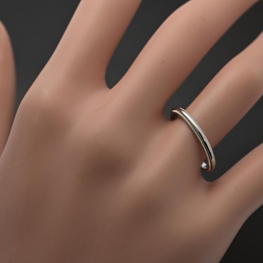 TIFFANY&Co.（ティファニー） 美品 TIFFANY＆Co ミルグレインバンド