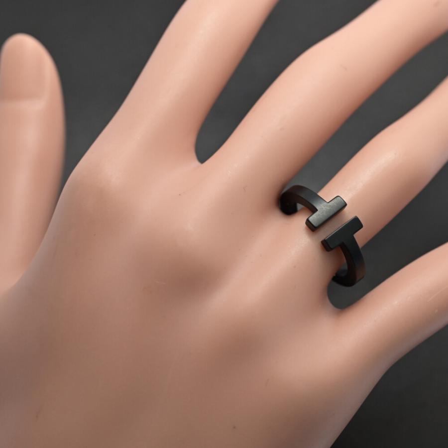 TIFFANY&Co.（ティファニー） Tスクエア チタンリング 指輪 SS