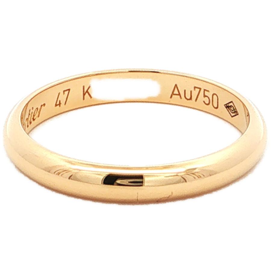 カルティエ ウェディングバンド リング K18YG 指輪 #53 Cartier 