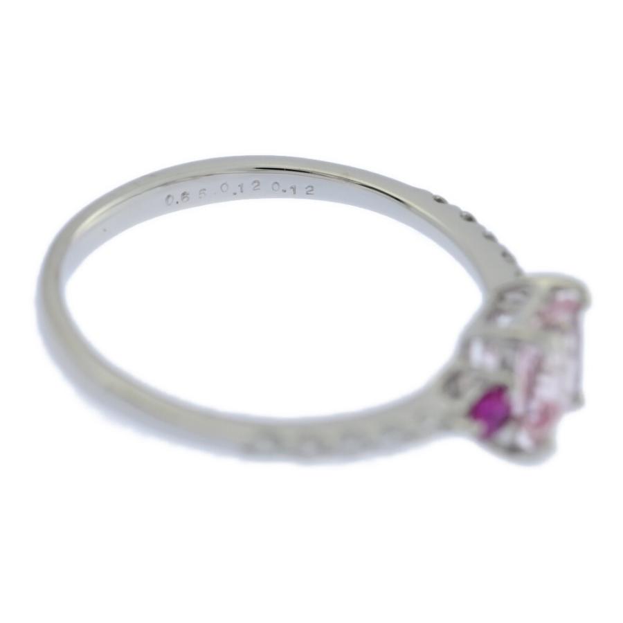 0.65ct/FD:0.12ct/マルチストーン・9月誕生石・モルガナイト ルビー