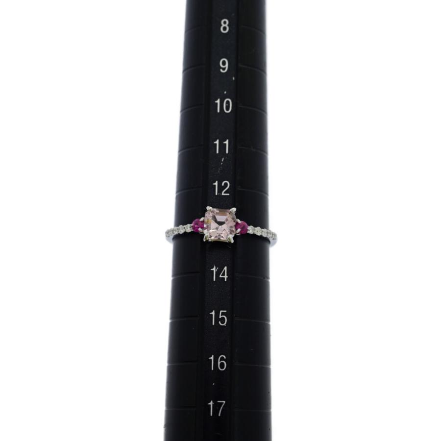 0.65ct/FD:0.12ct/マルチストーン・9月誕生石・モルガナイト ルビー