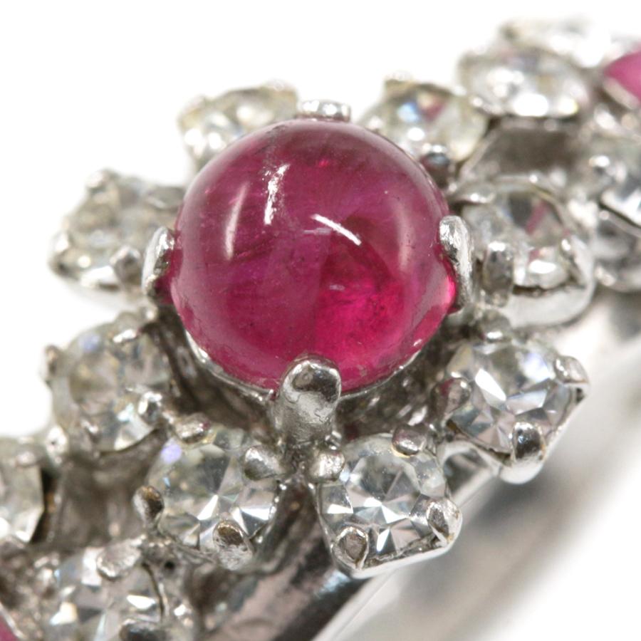 クリスチャンディオール ルビーモチーフ フラワービジューリング