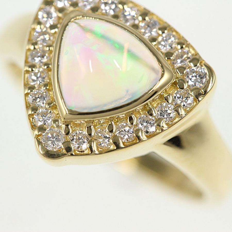 クレサンベール(京セラ) ウォーターオパール・ダイヤモンドリング