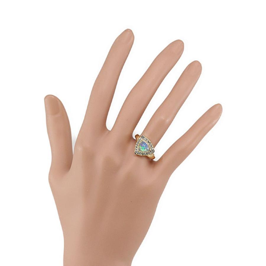 クレサンベール(京セラ) ウォーターオパール・ダイヤモンドリング