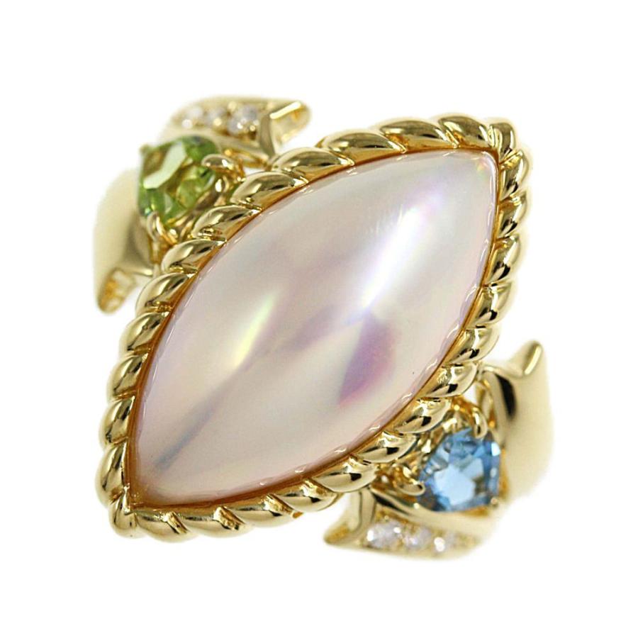 Tasaki タサキ 田崎真珠 マベ真珠 パール ペリドット ブルートパーズ ダイヤモンドリング 指輪 K18yg 8 6g 11号 Tasaki Pearl Rf2 H Rpaa1566l リファスタ Yahoo ショッピング店 通販 Yahoo ショッピング