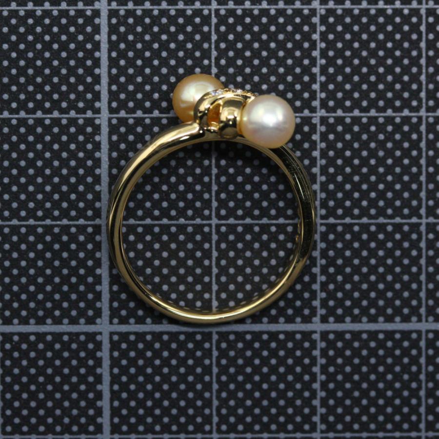 Tasaki タサキ 田崎真珠 アコヤ真珠 パール ダイヤモンドリング 指輪 K18yg 750 3 3g Fd 0 02ct 12号 52 Tasaki Pearl H 3476 Rpaa1612l リファスタ Yahoo ショッピング店 通販 Yahoo ショッピング