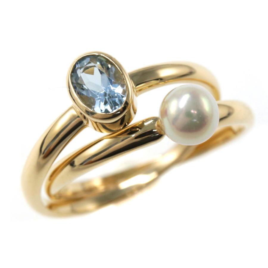 chicca1776【TASAKI真珠】2個パール　デザインリング TASAKI】大人になってもずっと大切にしたい…憧れブランドの「名品