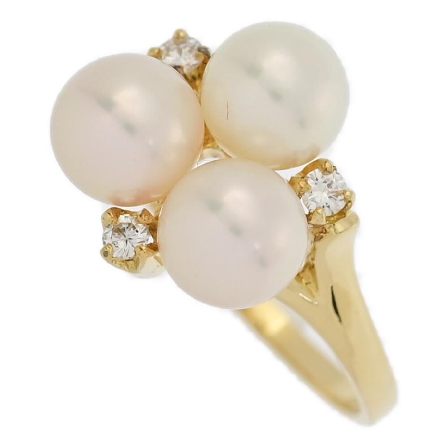 MIKIMOTO ミキモト 6月誕生石 3P・アコヤ真珠/パール ダイヤモンド