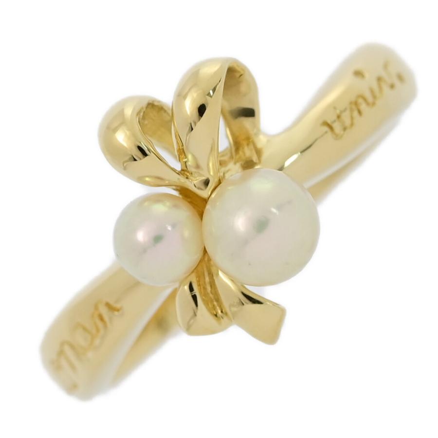 MIKIMOTO（ミキモト） リボンモチーフ 2P・アコヤ真珠/真珠 パール