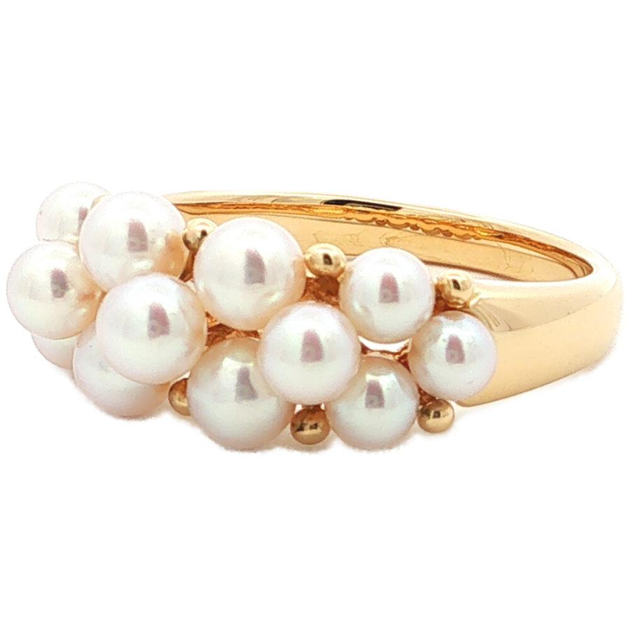 MIKIMOTO ゴールドバングル アコヤ真珠２つ付き　K18 MIKIMOTO（ミキモト） アコヤ ベビー アコヤ真珠 Japan Pearl 養殖真珠