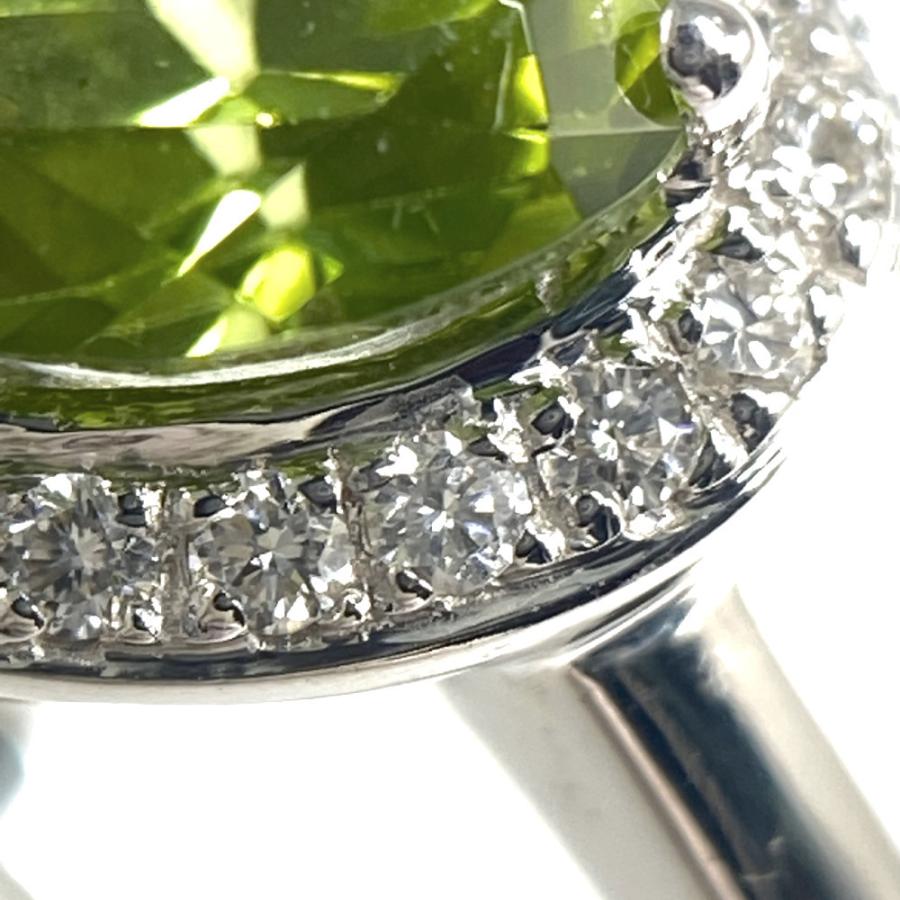 ヴァンドーム青山 ハートモチーフ・ペリドット・ダイヤモンドリング