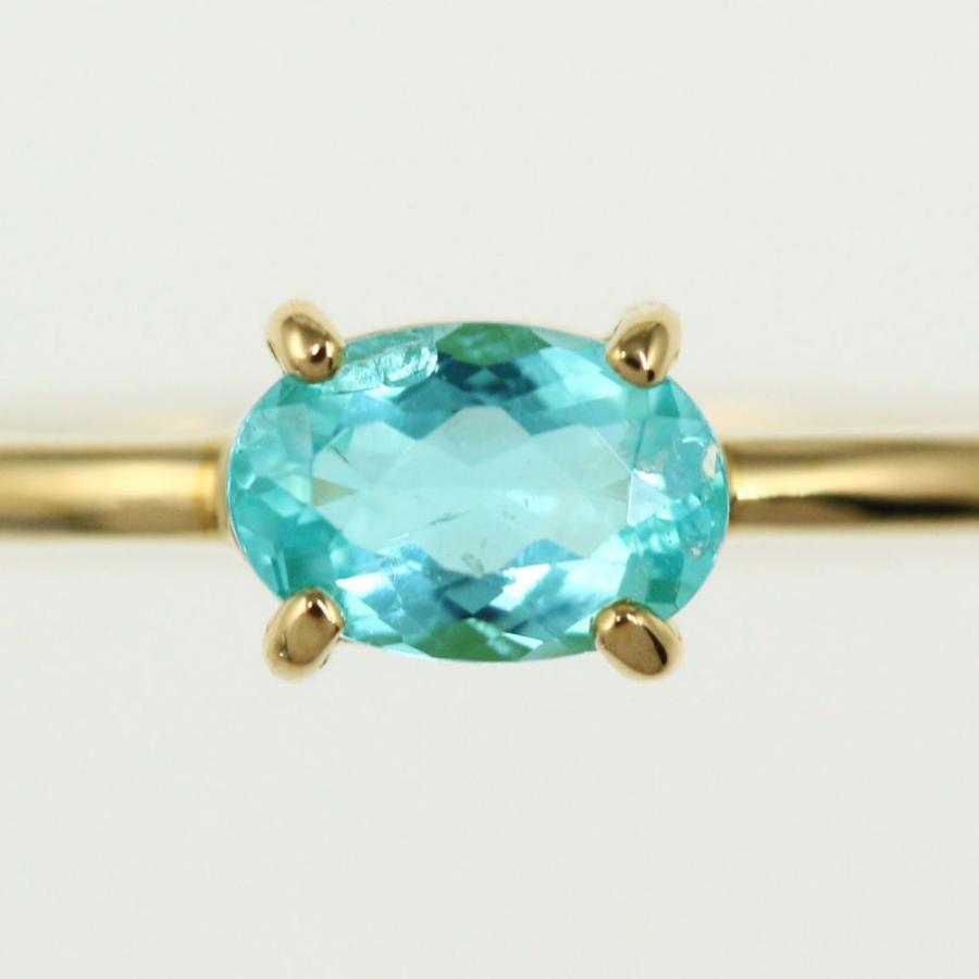 パライバトルマリン　リング　0.27 パライバトルマリン ダイヤモンドリング ブラジル産 PA 0.22ct D