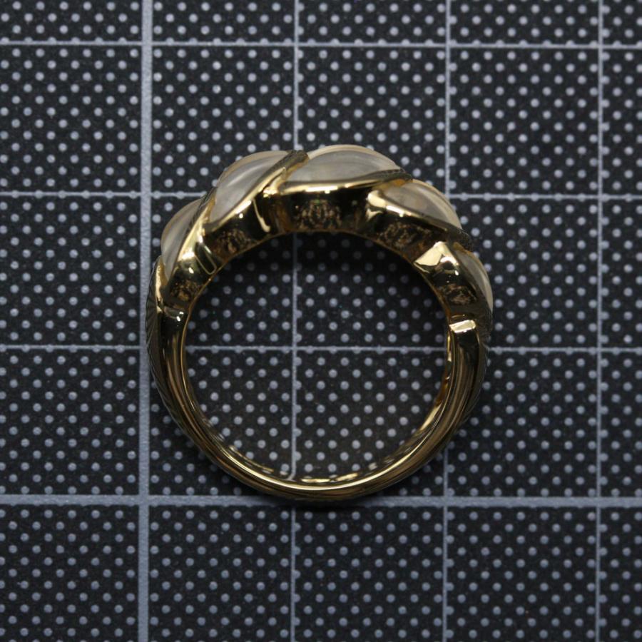 ブシュロン クォーツ ハートリング 指輪/K18YG/750-8.9g/13号/#53 