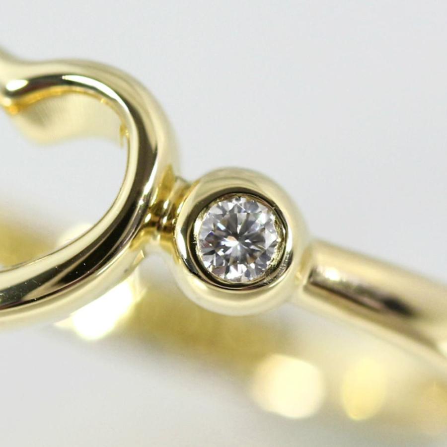 オープンハート エルサ・ペレッティ 2P ダイヤモンド K18 ゴールド TIFFANY&Co.】ティファニー オープンハート エルサ・ペレッティ