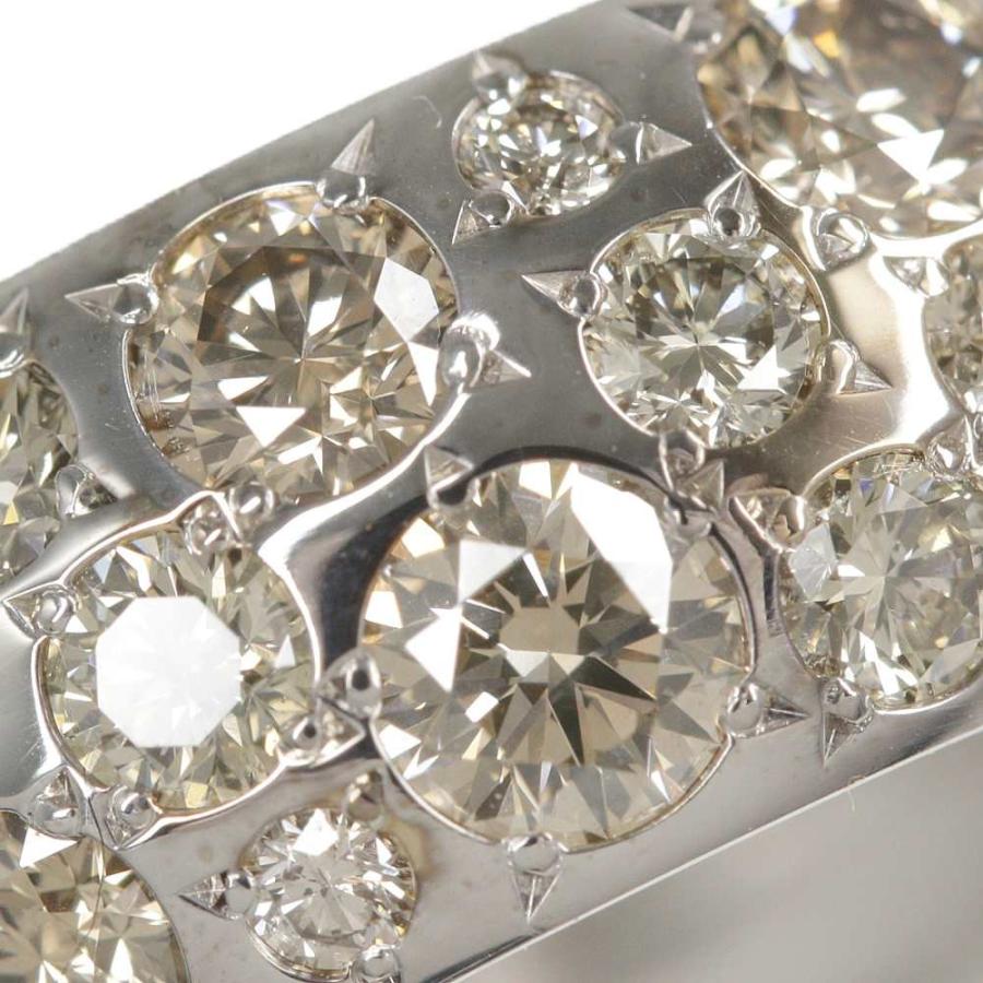 カシケイ バンド 35P・ハーフエタニティ・ブラウンダイヤモンドリング