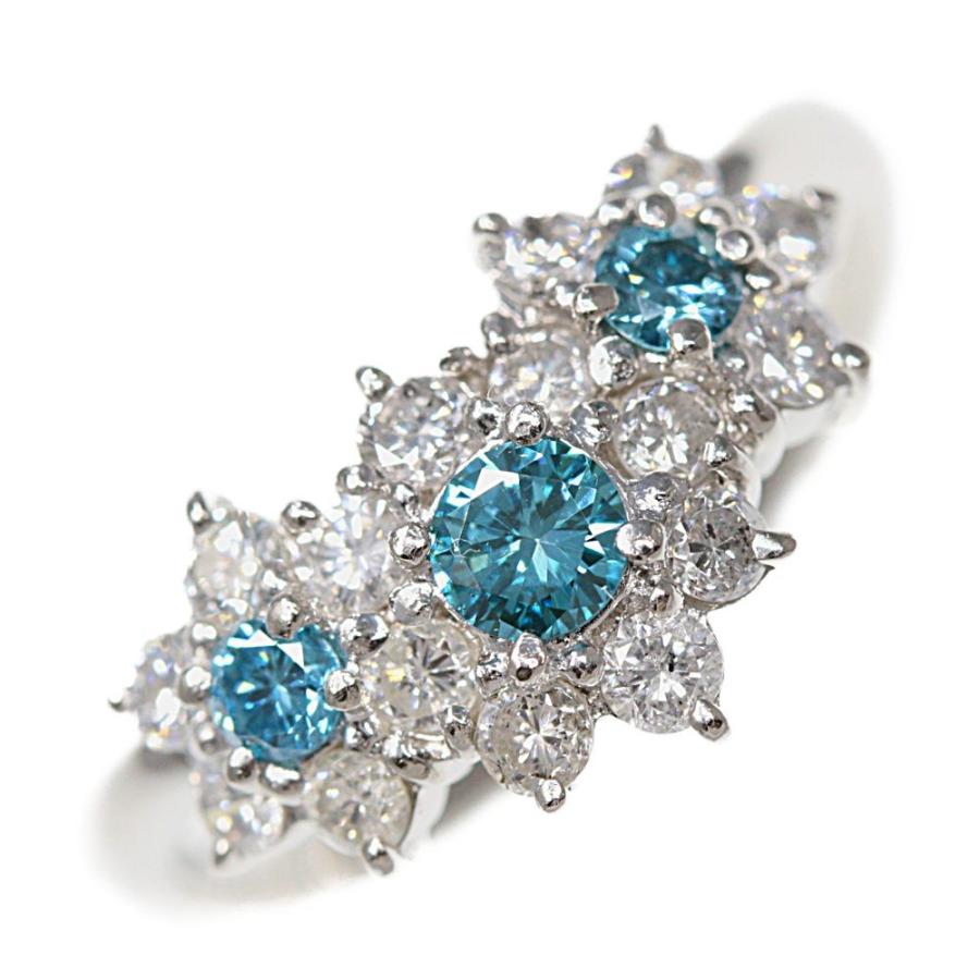 19P・トリートメントブルーダイヤモンド・ダイヤモンドリング