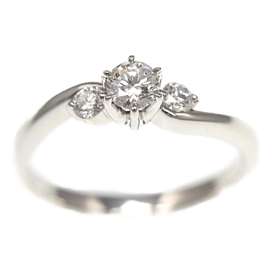 ロイヤルアッシャー ダイヤモンドD0.15ct Pt950 リング箱、保、鑑