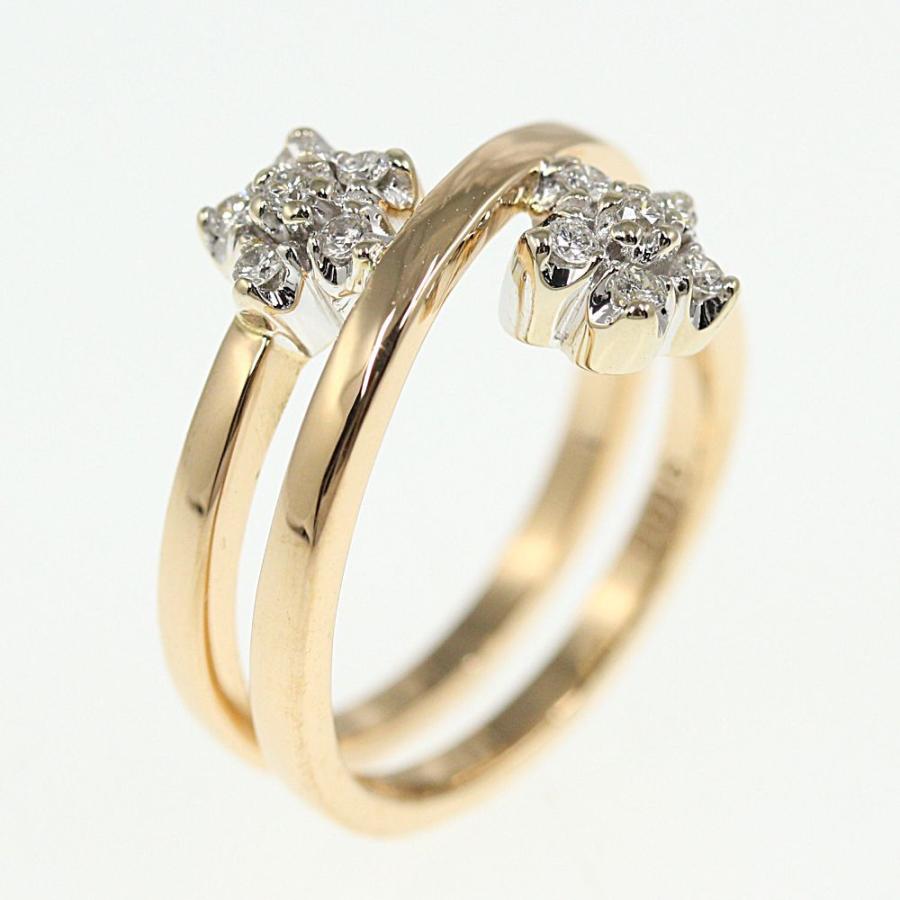 ヴァンドーム青山 フラワーモチーフ12P・ダイヤモンドリング・指輪