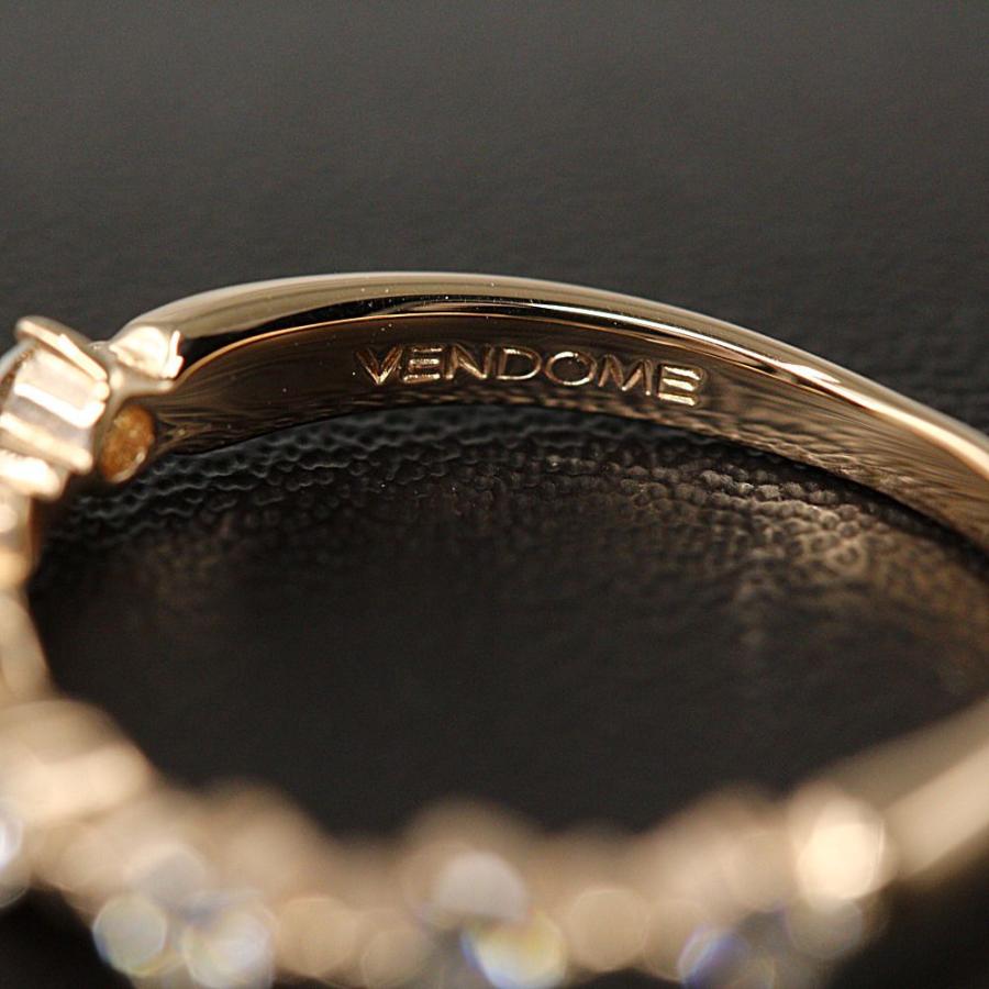 ヴァンドーム青山 7P ダイヤモンド ハーフエタニティリング/K18PG/750