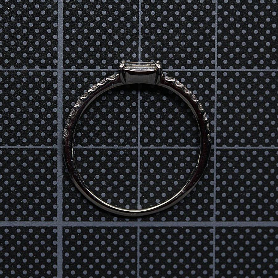 銀座田中 ハーフエタニティ ダイヤモンドリング 指輪 天然/Pt900-1.7g