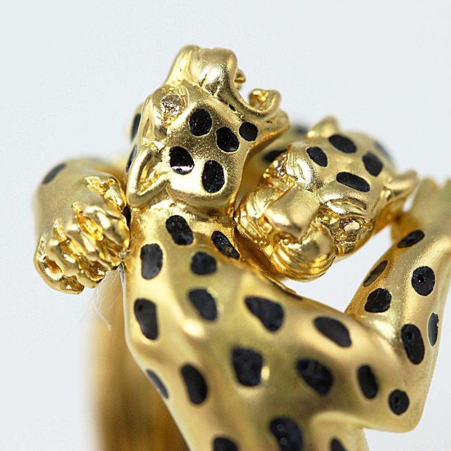 カレライカレラ パンテラ パンサーモチーフ 4Pダイヤモンドリング 指輪  
