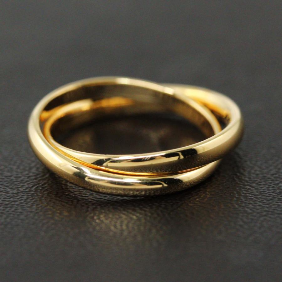 4℃ ダイヤモンド2連リング K18 3.0g