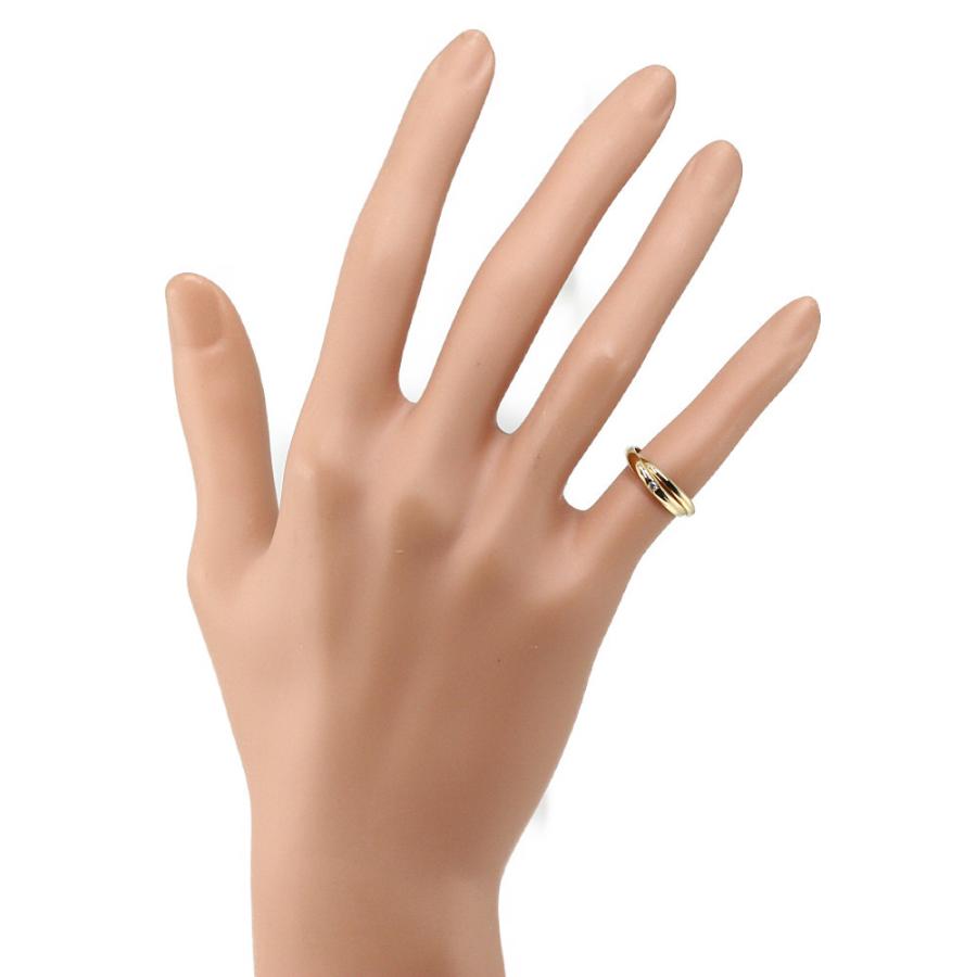 4℃ ダイヤモンド2連リング K18 3.0g