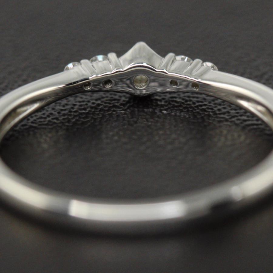 ヴァンドーム青山 5Pダイヤモンドリング 指輪/Pt950-1.9g/7号