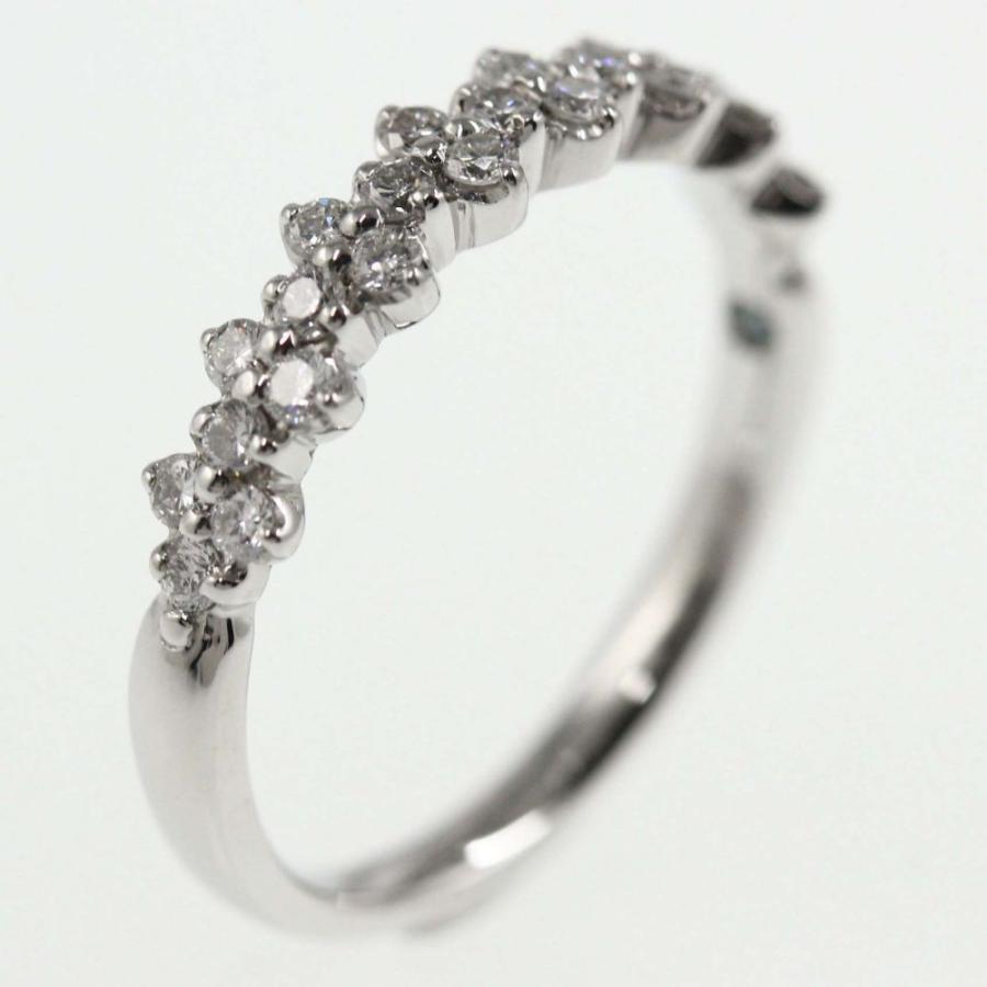 ヴァンドーム青山 25P ダイヤモンドリング 指輪 天然/Pt950-3.5g/0.35  