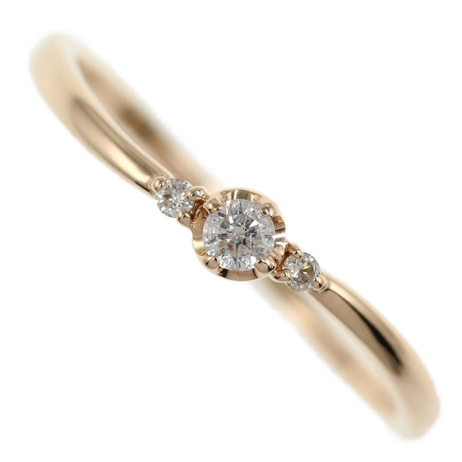 カナルヨンドシー 3P ダイヤモンドリング 指輪/K10PG/416-1.1g/11号  